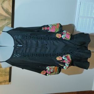 Va Va by Joy Han Embroidered black dress